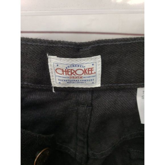 VTG Cherokee Men's Shorts Size 42 Black Denim Shorts Style T101B 9" Mexico - Picture 3 of 8